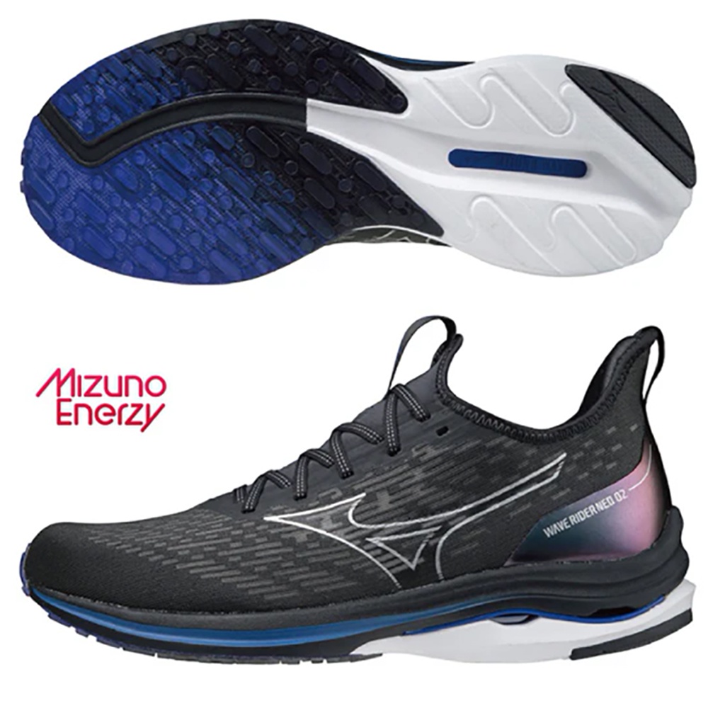 MIZUNO WAVE RIDER NEO 2 男鞋 路跑 馬拉松 避震 G3大底 黑【運動世界】J1GC217893