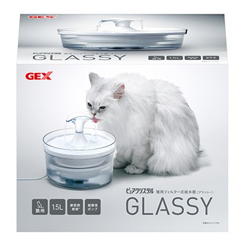【GEX】愛貓透涼感淨水飲水皿 1.5L 貓咪飲水機