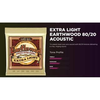 ~全新~(買送彈片)Ernie Ball 2006 EARTHWOOD EXTRA LIGHT民謠吉他弦(10-50)