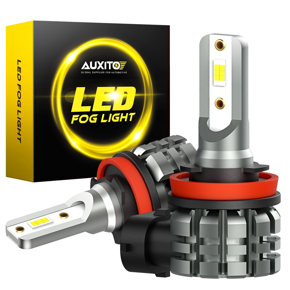 Auxito 2PCS H11 LED 霧燈燈泡 H8 H10 HB3 HB4 LED 霧燈 15W 4000LM 60