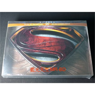 [藍光先生BD] 超人：鋼鐵英雄 Man of Steel 3D + 2D + DVD 超級4碟鐵盒限定版 (得利正版)