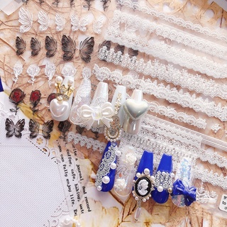 唯美蕾絲緞帶 日系薄韌質感貼紙 蕾絲花 美甲 指甲貼 蕾絲 蕾絲貼花 美甲貼紙 超薄貼紙 日系貼紙 蕾絲貼 日韓貼紙