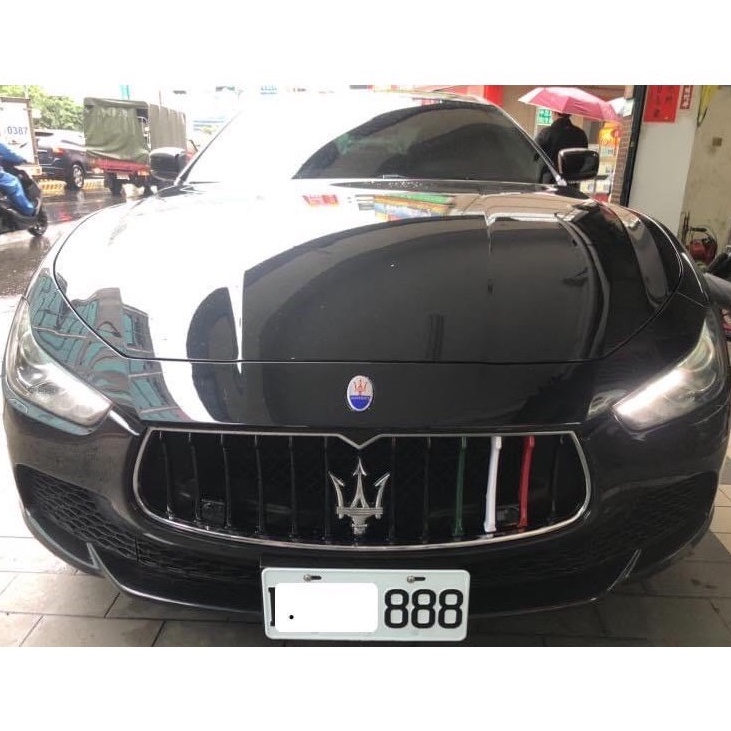 Maserati 瑪莎拉蒂 Ghibli 吉博力 三色水箱護罩飾條 瑪莎拉蒂中網 Ghibli鼻孔 吉博力三色水箱罩