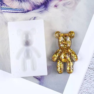 熊熊鏡面矽膠模具 小熊模具 石膏模具 滴膠模具 🚀臺灣出貨【小陶器手作素材】
