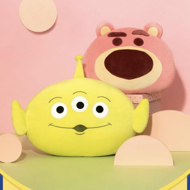 【毛二力】miniso名創優品玩具總動員系列三眼怪 熊抱哥 抱枕沙發客廳車用靠墊