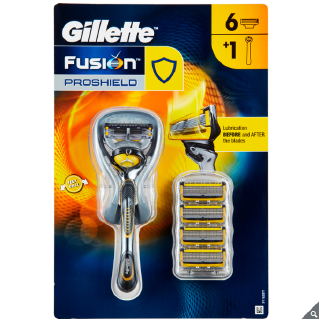 [Gillette] Proshield 刮鬍刀片套裝 (刮鬍刀x1 + 刮鬍刀片x6)