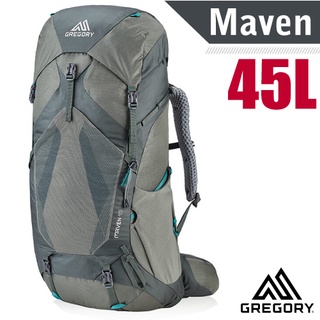 【美國 GREGORY】MAVEN 45 女款 專業健行登山背包(45L 附全罩式防雨罩) 126837 氦灰綠