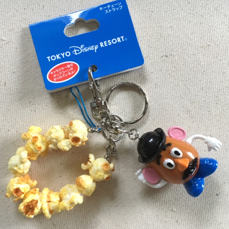 日玩意）東京迪士尼帶回 樂園限定 玩具總動員 蛋頭先生爆米花桶鑰匙圈 吊飾