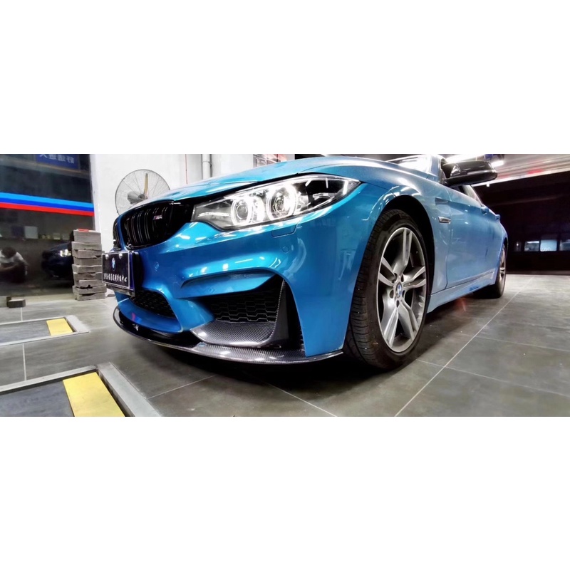 【Mr.car】Bmw 4系F32改裝AN M4碳纖維前唇 後唇