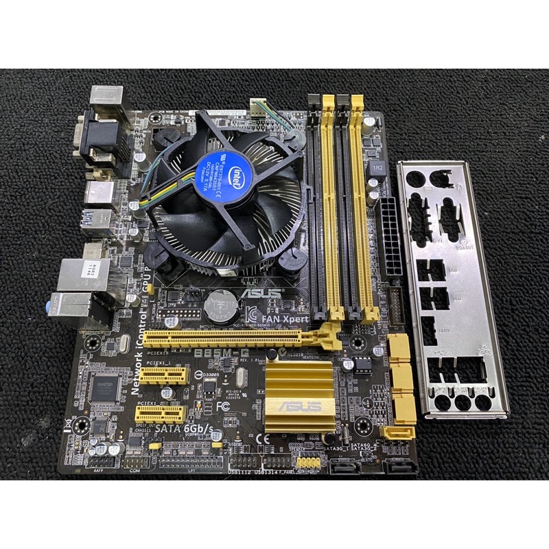 二手良品 Intel i5-4440+華碩ASUS B85M-G/CPU/1150腳位/附贈原廠風扇/後擋板/保固3天