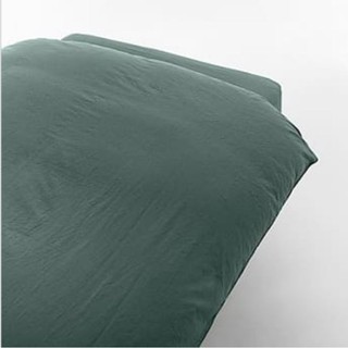 【普羅恩寢具】MUJI無印良品]柔舒水洗棉被套/綠色