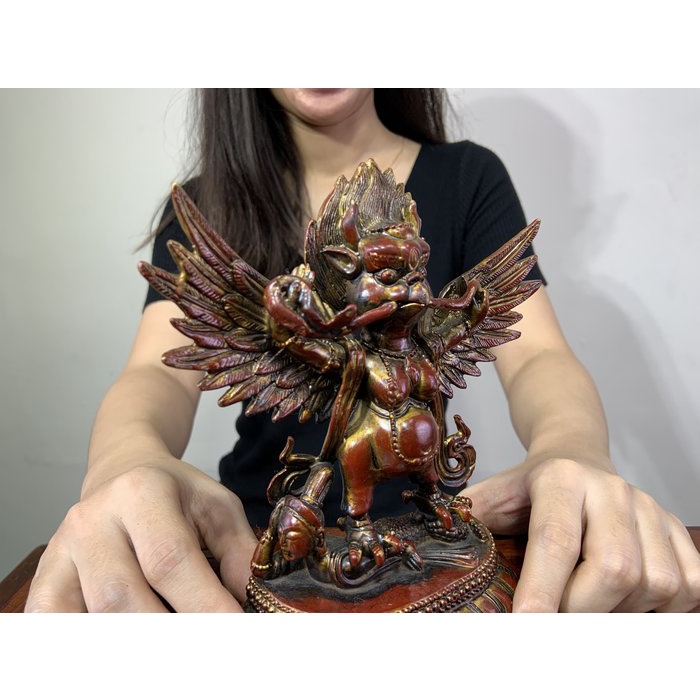 銅器 金翅大鵬鳥 茶道茶寵 鎮宅 辟邪 開運 風水 招財 置物 工芸品 装飾品