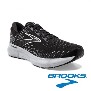【BROOKS】男 平穩型避震緩衝運動健行鞋-寬楦『黑/白』110382