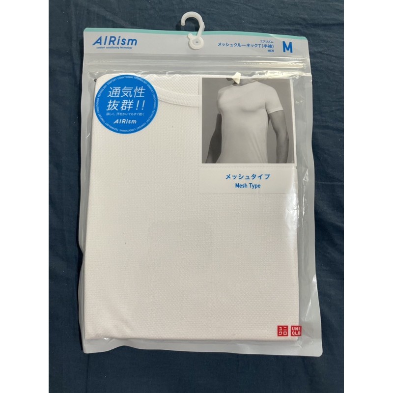 Uniqlo airism 涼感衣 網眼 圓領 V領