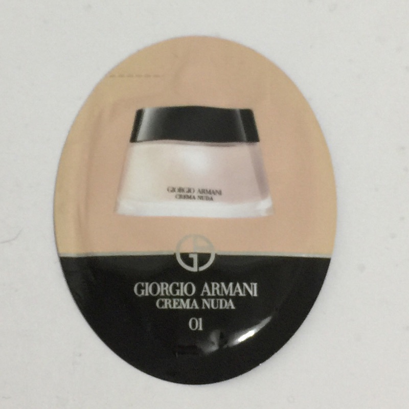 全新Giorgio Armani GA 亞曼尼 黑曜岩美肌光萃 粉底液 素顏霜 1ml #01