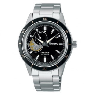 SEIKO 精工 (4R39-00Z0D)(SSA425J1) Presage 60年代經典鏤空機械錶-黑麵 /41mm