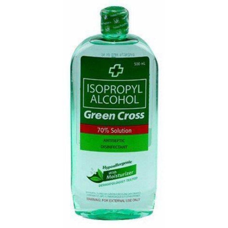 現貨 Green Cross ISOPROPLY ALCOHOL 菲律賓 70％酒精 保濕乾洗手 異柄醇 500ml