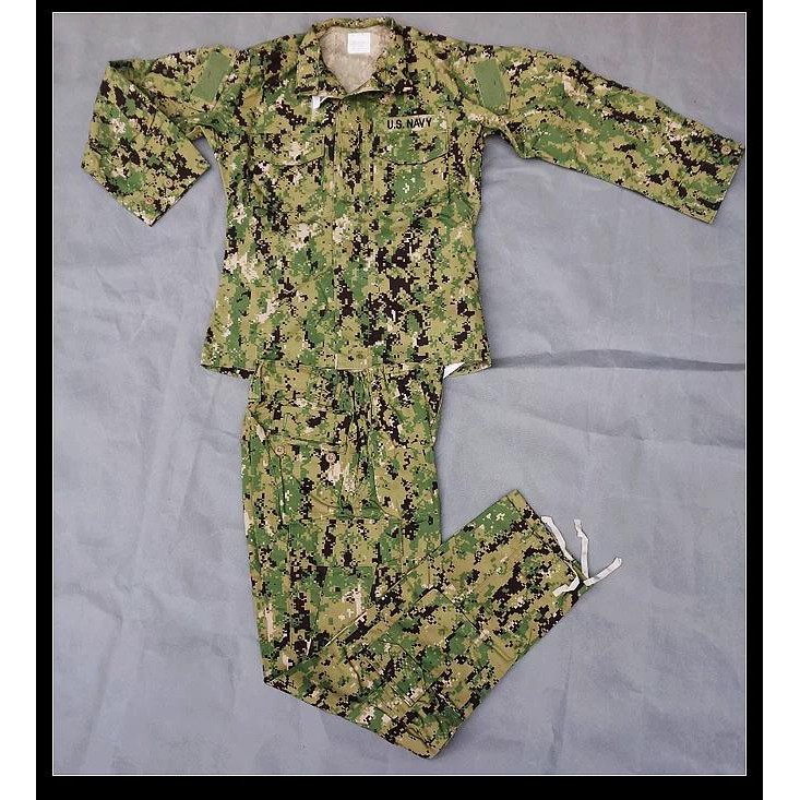 USN 美國海軍公發軍版 NWU TYPE III AOR2 綠色數碼 戰鬥服 戰鬥褲