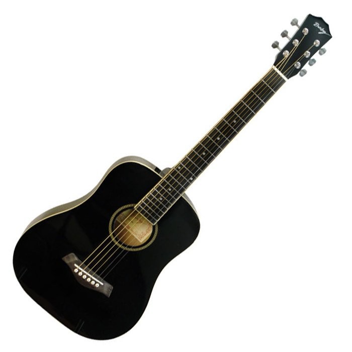 亞洲樂器 Baby GW-132 34吋 旅行吉他 椴木 附琴袋 [黑]
