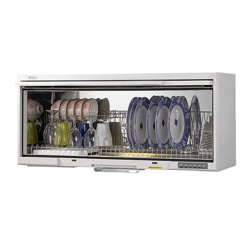 林內 RKD-190UVL(W) 懸掛式烘碗機(UV紫外線殺菌/90cm)白(含全台安裝) 大型配送