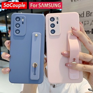 SAMSUNG 三星 A04 A04S A23 A21S A31 A11 防震矽膠液體手機殼三星 A51 A10S 腕帶