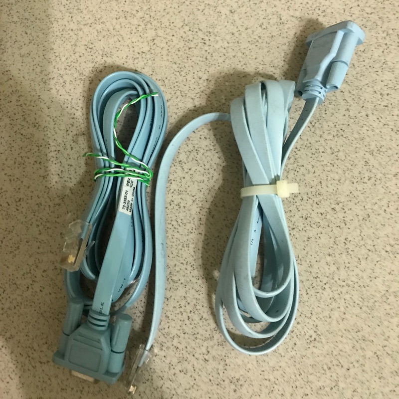 cisco原廠 DB9 to RJ45(DB9轉RJ45) 72-3383-01 console cables