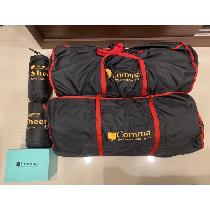 （保留中）合售 逗點 COMMA TPU 雙人床墊睡墊床包打氣機