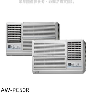 聲寶定頻右吹窗型冷氣8坪AW-PC50R標準安裝三年安裝保固 大型配送