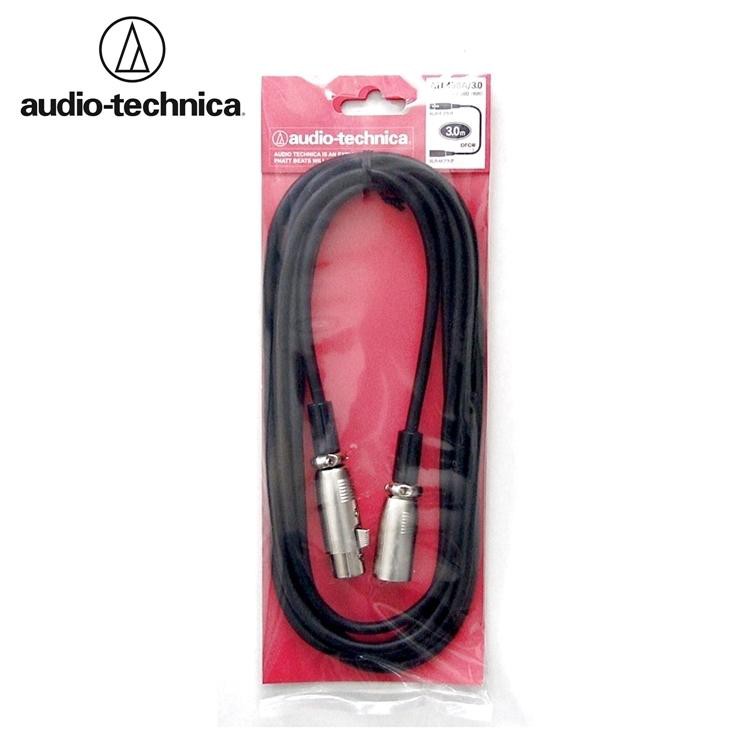耀您館★日本Audio-Technica鐵三角卡拉OK麥克風連接線ATL458A/3.0麥克風線音訊線麥克風音源線延長線