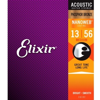 小新樂器館 | Elixir吉他弦 Nanoweb 16102 磷青銅 木吉他弦 / 民謠弦 elixir弦 13-56