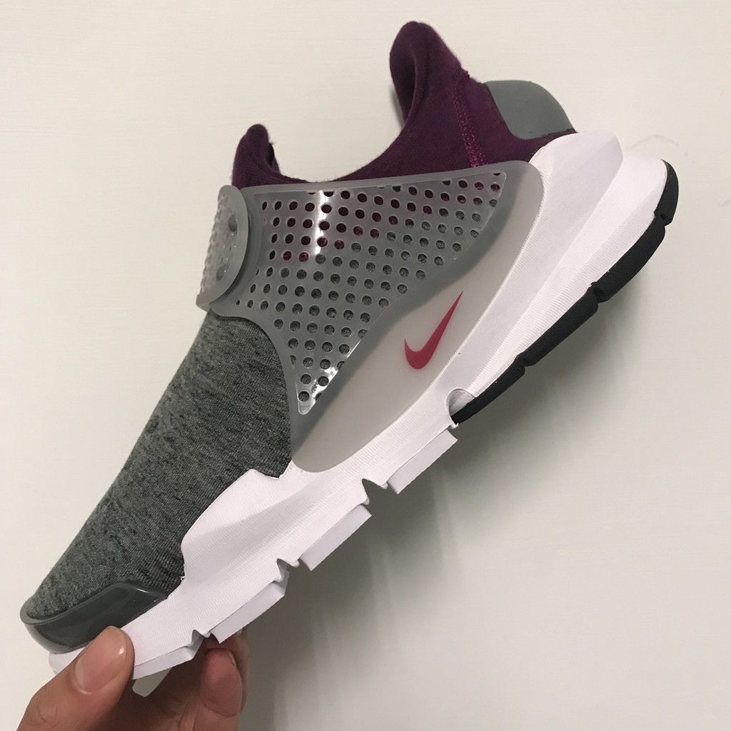 NIKE SOCK DART TECH FLEECE 灰紫配色 US8/10