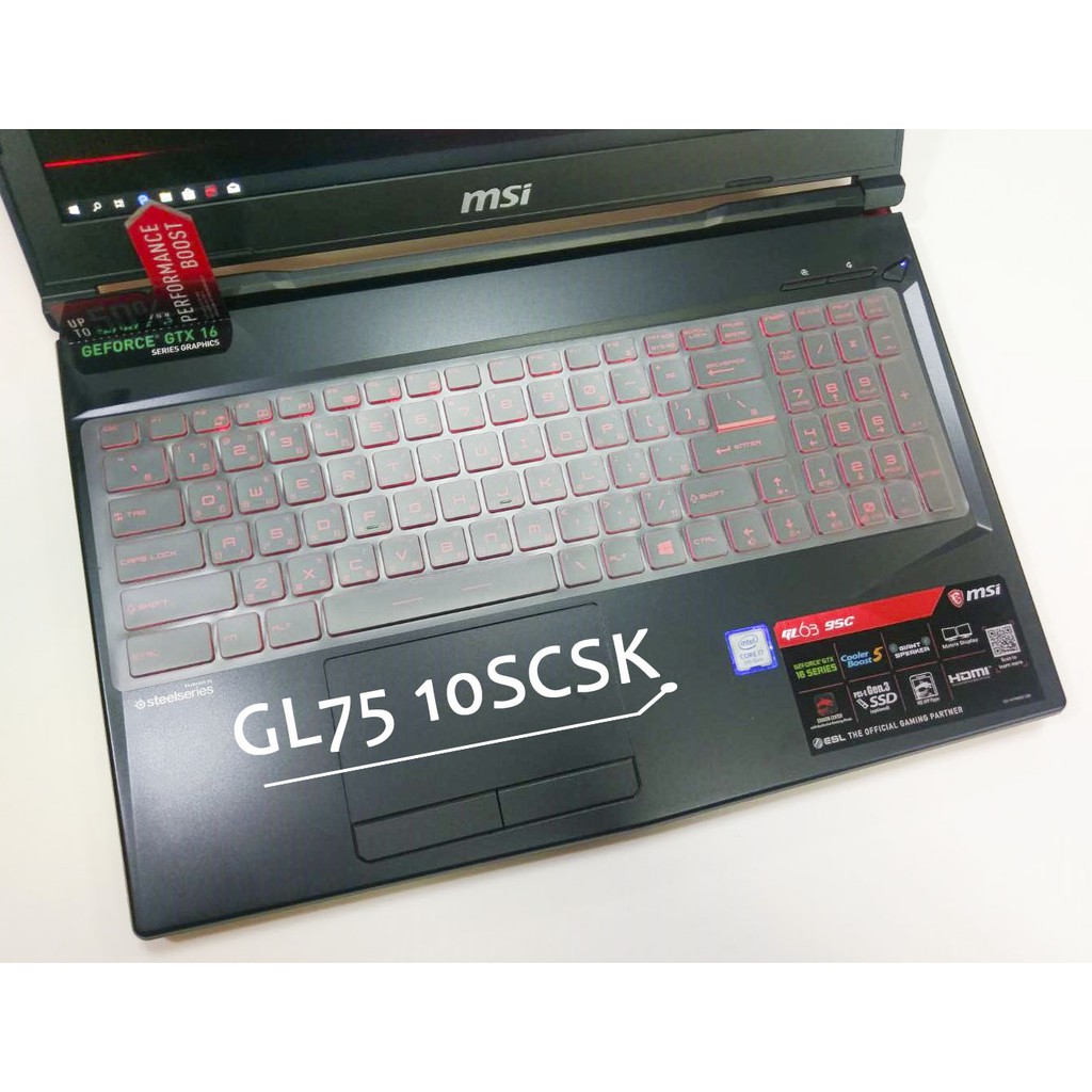 微星  GL75 10SCSK GL75 10SCXK 高透光 TPU 專用鍵盤膜 防水防塵 超薄設計 TM02