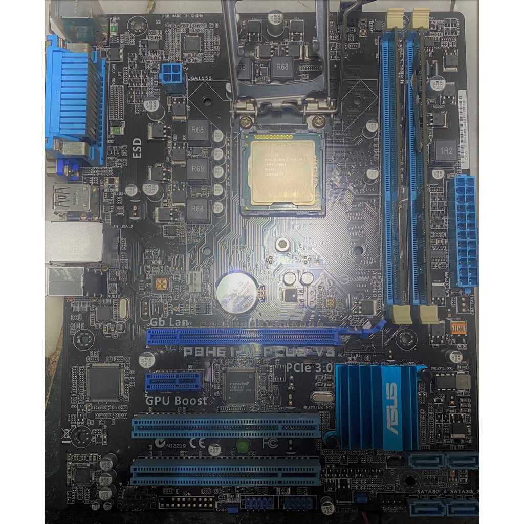 Intel E3-1230V2+ p8h61-m plus v3+ddr3 8g