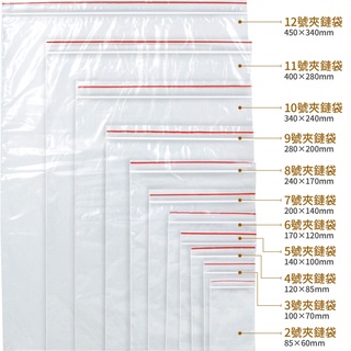 【喬宇文具】1~5號夾鏈袋 PE1~5號夾鏈袋夾鏈袋 100入 食品級/台灣製造