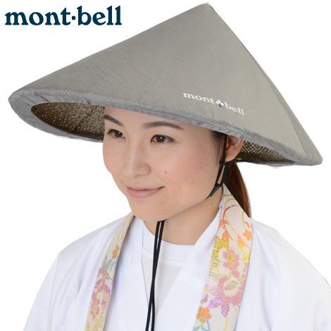 【 mont-bell 】 斗笠 天然草 帽 防中暑 防水 登山配件 百岳 雨帽 雨具 遮陽帽 日本獨家 1132141