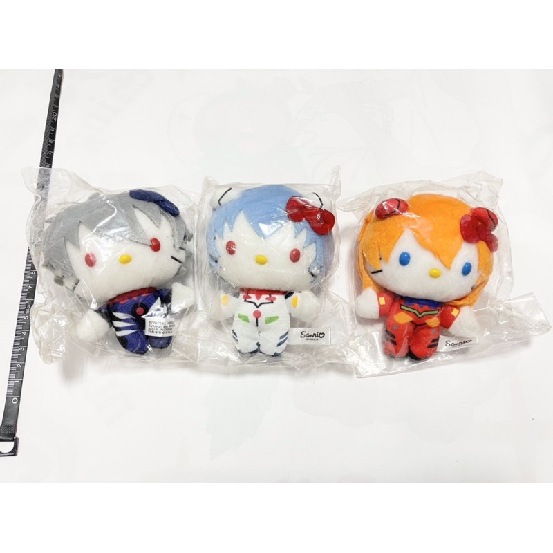 日本限定 新世紀福音戰士 × HELLO KITTY 玩偶吊飾