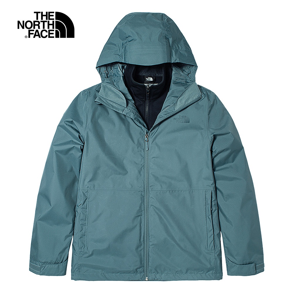 The North Face 男 防水透氣三合一外套 藍色 NF0A7WAH4D0