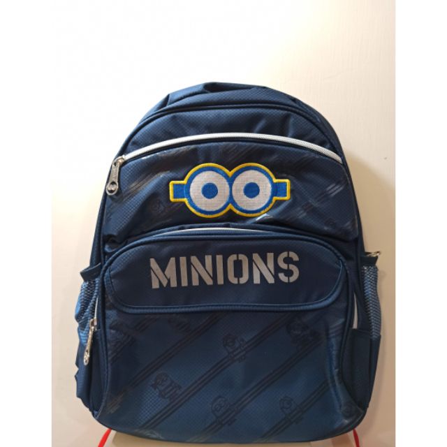 全新現貨正版minions 減壓 護脊書包學生書包手提後背包小小兵小學生 幼兒園多層書包拉鍊書包 蝦皮購物