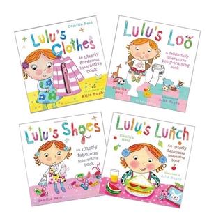 補貨到 露露 Lulu's 生活自理 操作遊戲書 4冊合售 LULU'S CLOTHES LOO SHOE LUNCH