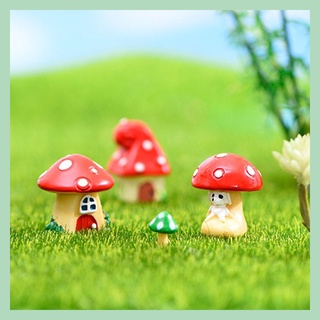 🌻多樂🌻園藝微景觀擺件迷你卡通蘑菇房子房屋 苔蘚多肉造景盆栽植物生態瓶裝飾 居家桌上擺飾 拍攝道具場景佈置