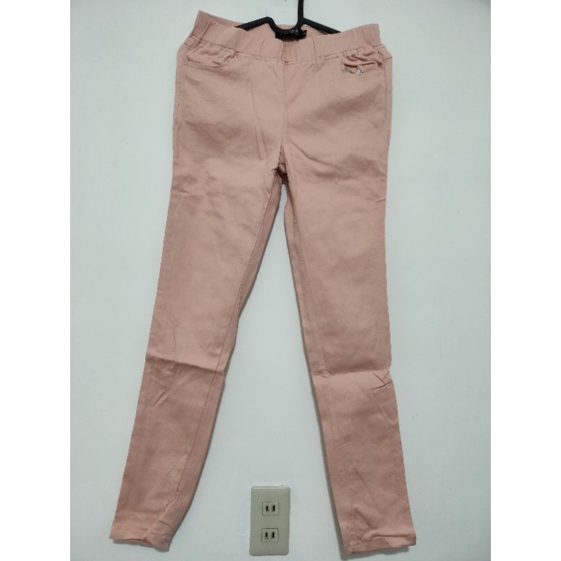 粉紅色 伸縮M號長褲