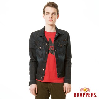 BRAPPERS 男款 彈性牛仔長袖外套-深藍