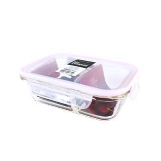NEOFLAM 專利耐熱玻璃分隔保鮮盒長型-580ml
