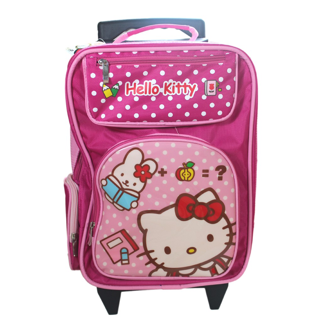 卡漫城 - 特價990 Hello Kitty 拉桿式 背包 ㊣版 兒童 小學生 拉桿 書包 凱蒂貓 旅行箱