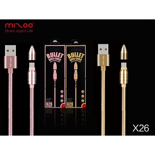 MIZOO 子彈造型快充傳輸線-1M Micro