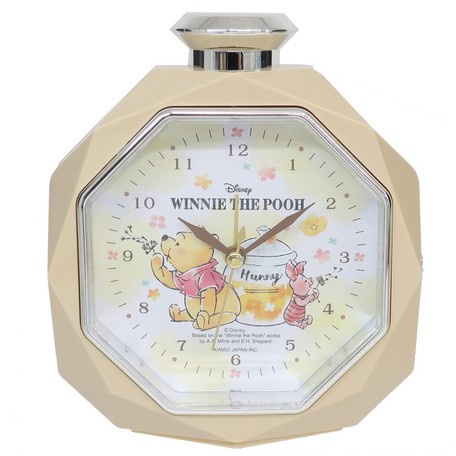 【現貨】日本直送 迪士尼 小熊維尼時鐘 香水造型時鐘 鬧鐘 | 維尼熊 貪睡功能 音樂鬧鐘 艾樂屋