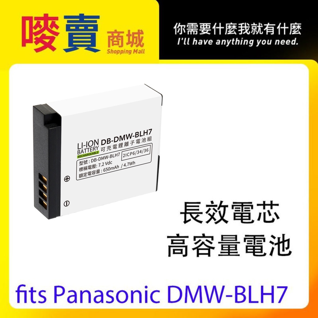 DMW-BLH7相機電池 壁插快充電器和USB充電器 二款 可行動電源供電 for Pana牌相機 GM1