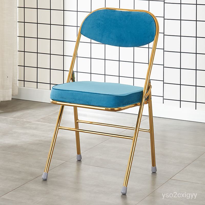 【熱銷】簡易可摺疊椅子靠背椅家用辦公椅會議椅電腦椅座椅宿舍活動椅凳子