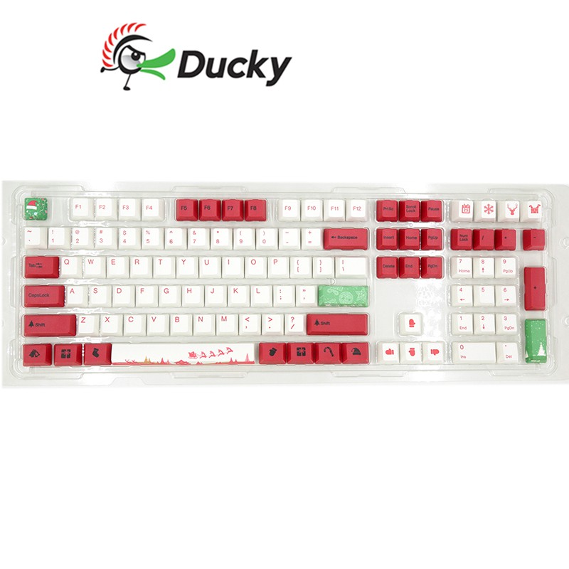 Ducky X Varmilo 聖誕節鍵帽組英文108鍵聯名限定版此組鍵盤不透光 蝦皮購物