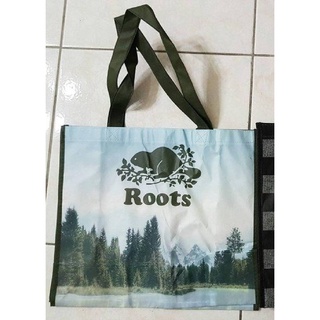 Roots 防水提袋 阿岡崑公園紀念款購物袋 (大)
